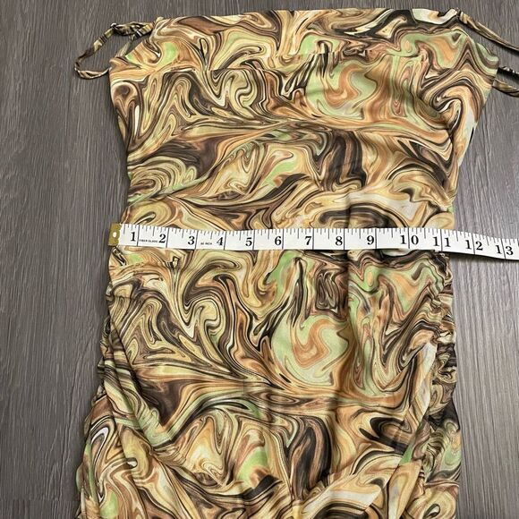 Endless Blu Magic Potion Marble Dress Tie Dye Swirl Fall Size M - Picture 6 of 8